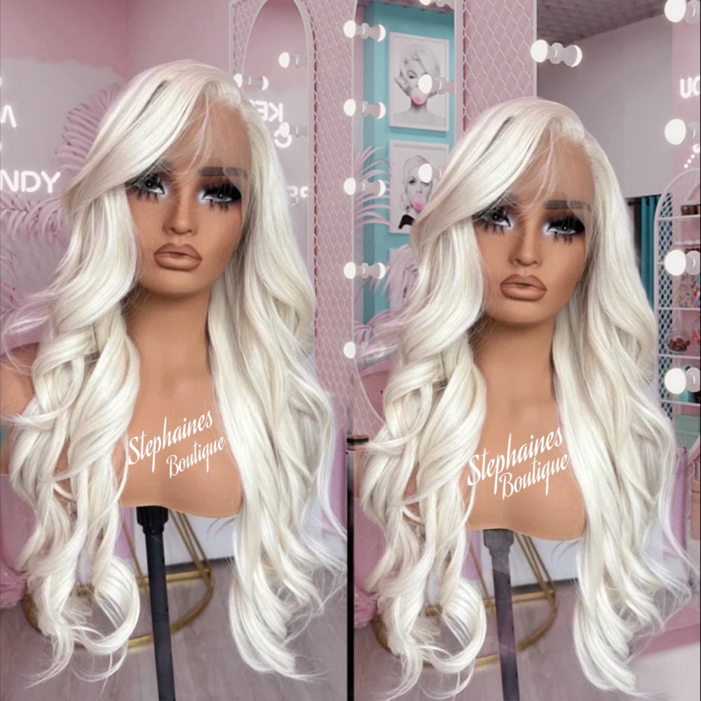 Human Hair Blended Lace Front Wig
